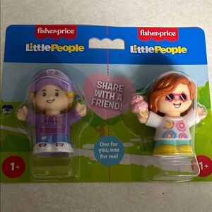 Fisher-Price Little People Friends Set - Purple and White. NWT.